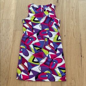 J.W. Treci Vintage Y2K Vibrant Sheath Abstract Print Dress - Size: 10 NWOT